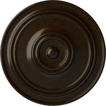 Ekena Millwork Classic Ceiling Medallion (For Canopies up to 5 1/2"), Hand-Painted Bronze, 21 7/8"OD x 2 3/8"P CM22CLBZS
